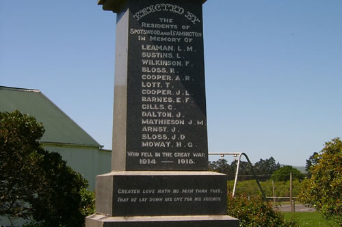 Spotswood War memorial