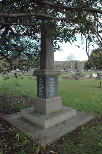 Omahu First World War memorial