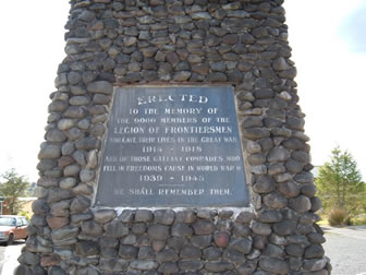 National Park memorial detail of plaque