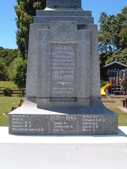 Hunterville memorial