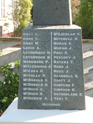 Turakina war memorial