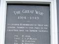 First World War memorial plaque, Sumner