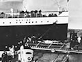 The Wahine crashes into Pipitea Wharf, 1936