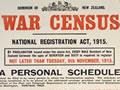First World War census and conscription