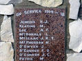 First World War names on memorial gates