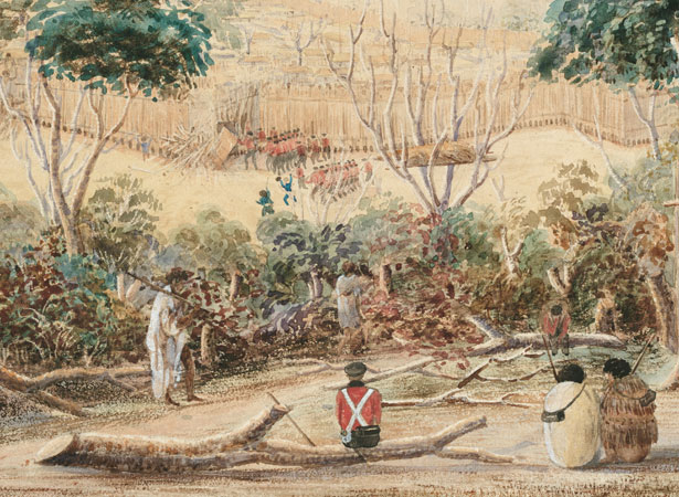 Painting of Ruapekapeka pā, 1846