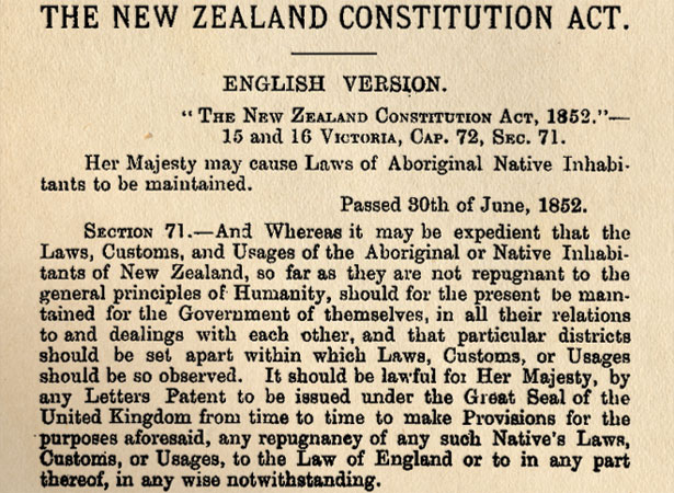 Extract from the Act published in the Taranaki Herald