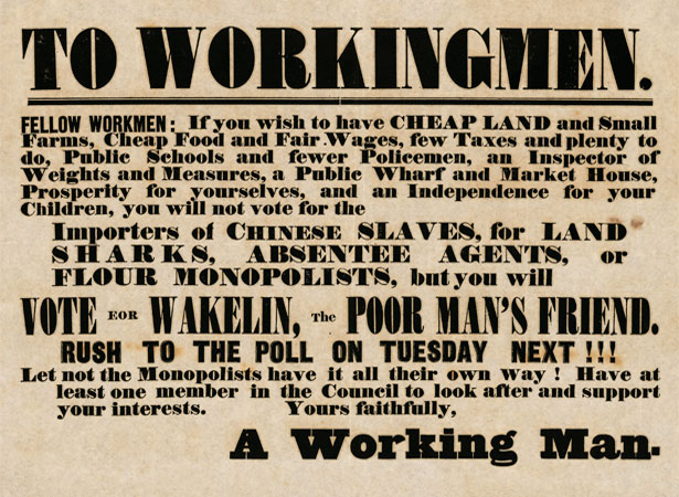 Election advertisement, 1853