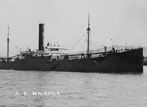 Wairuna in Wellington Harbour, c. 1913-1915