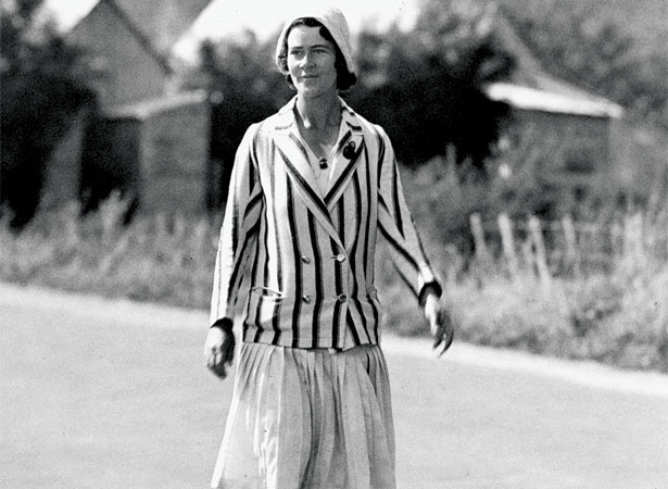 Esther James walks on, 1932
