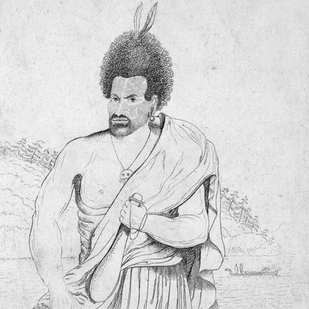 Drawing of Te Pahi 