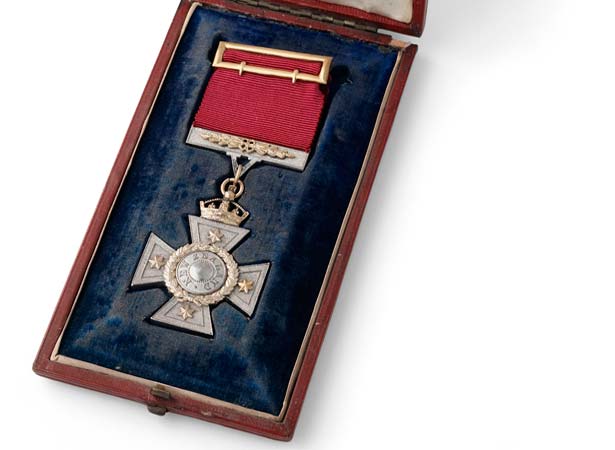 New Zealand Cross awarded to Sergeant Arthur Carkeek, 1870