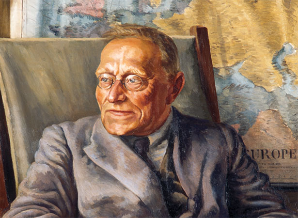Painting of George von Zedlitz by Christopher Perkins, 1933