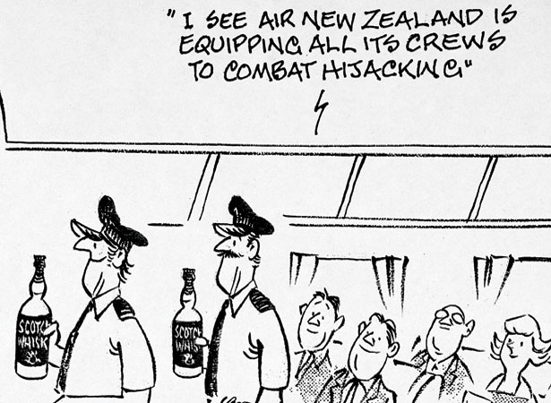 Nevile Lodge cartoon about the attempting hijacking in Fiji