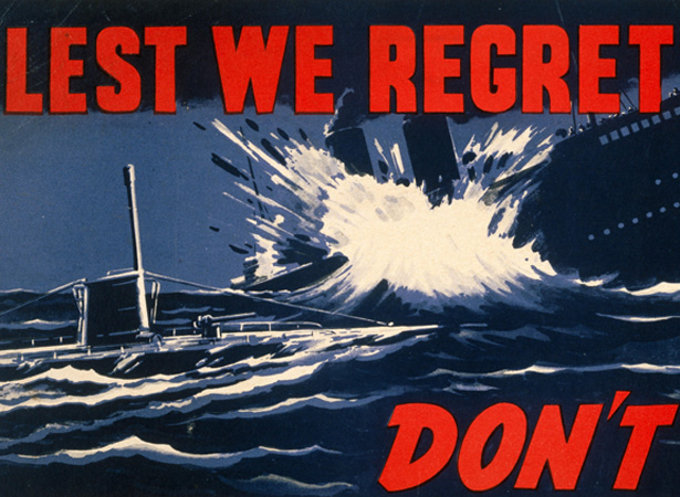 'Loose lips sink ships' poster, 1941