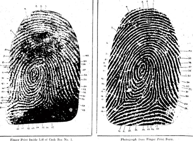 The fingerprint evidence that convicted Dennis Gunn