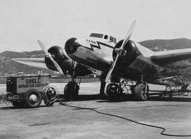 ZK-AGK Kaka at Wellington, 1945