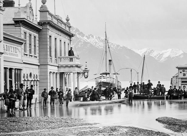 Flooding in Queenstown, 1878