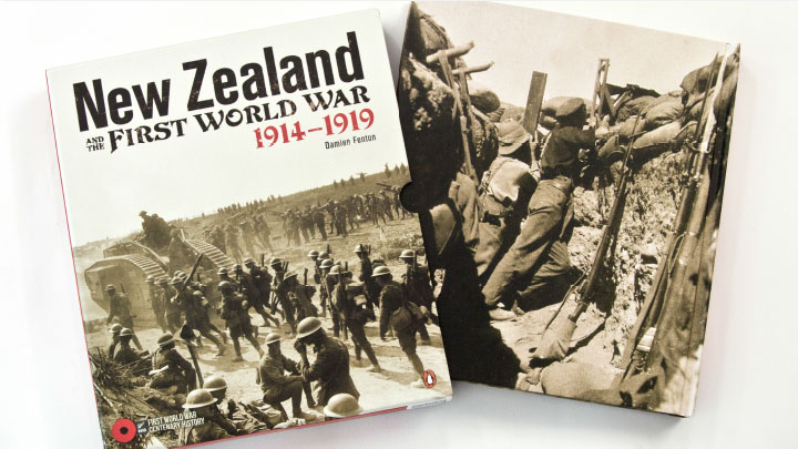 New Zealand and the First World War book and slip cover