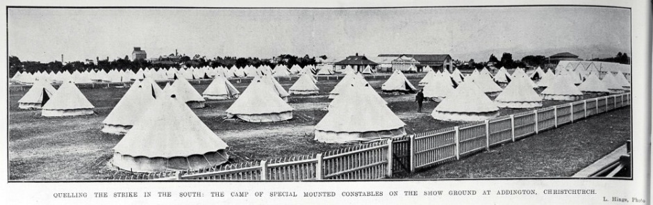 Addington special constables' camp in 1913