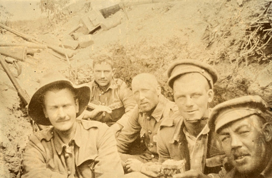 Auckland Battalion soldiers at Gaba Tepe