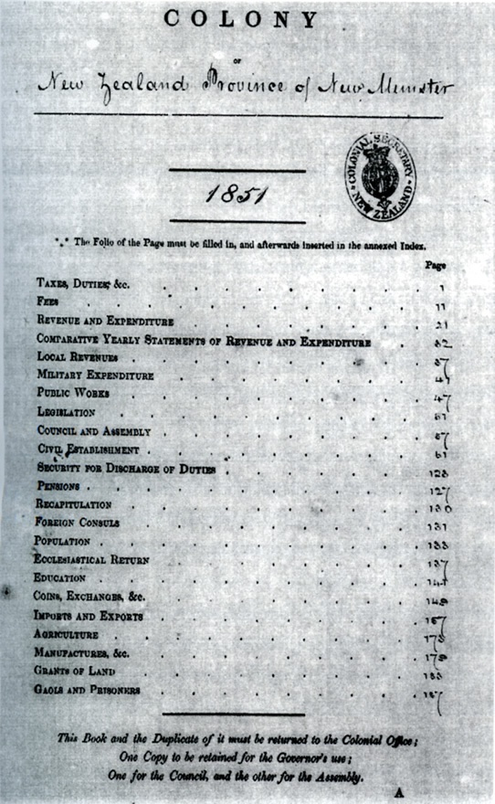 The 1851 'Blue Book'