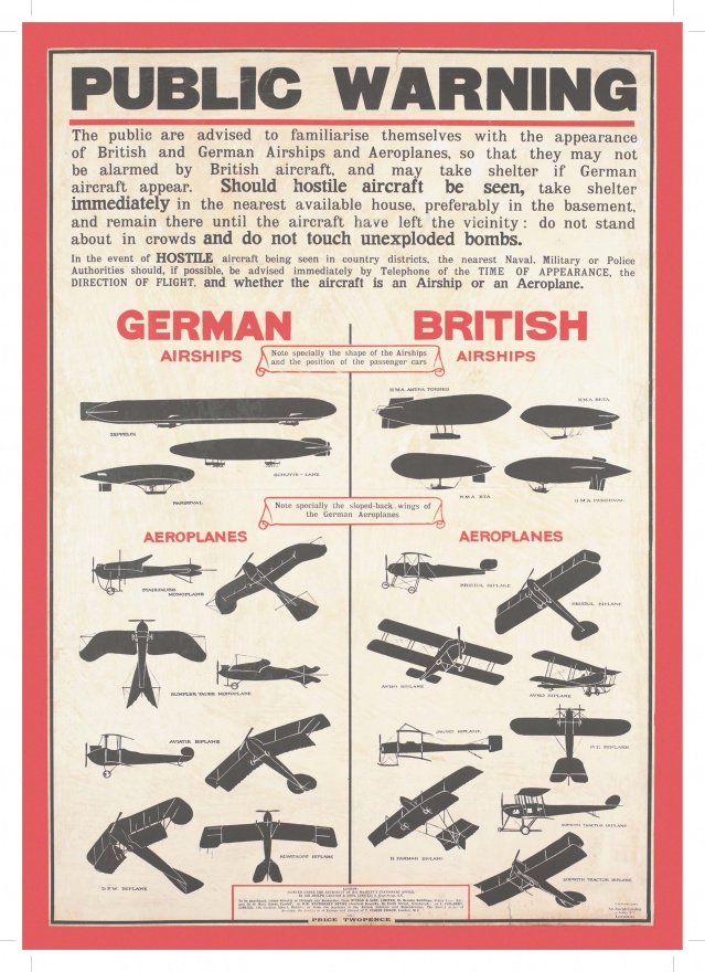British aircraft warning notice