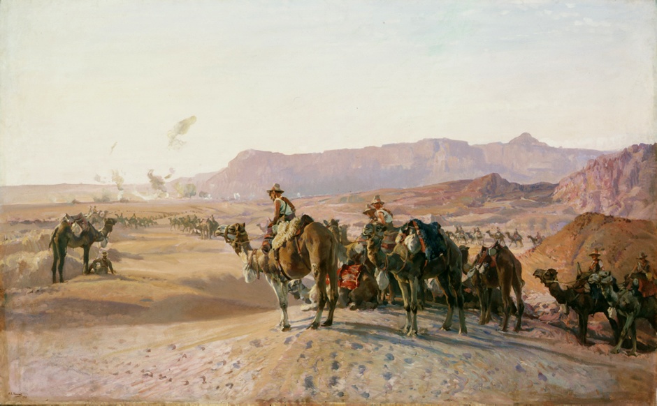 Cameliers at the Battle of Magdhaba 1916