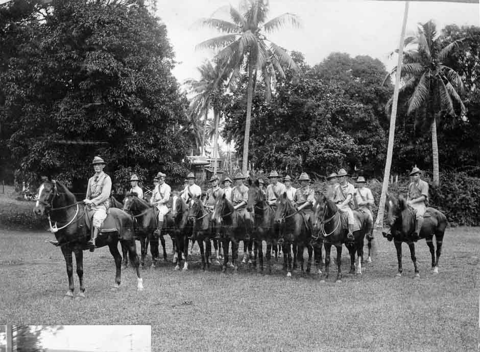 Use of horses on Samoa 