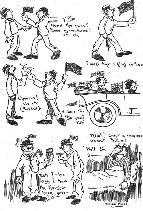 False Armistice Day cartoon