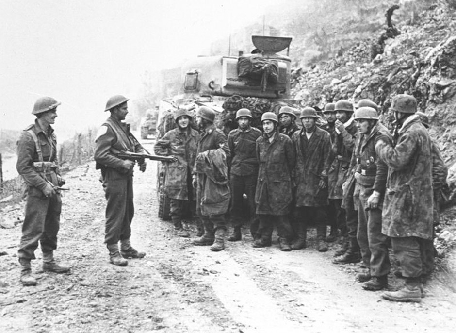 German prisoners of war at Cassino