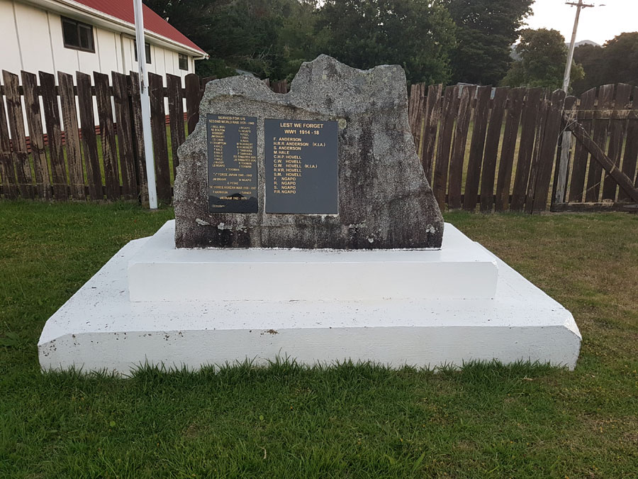 Harataunga Marae war memorial
