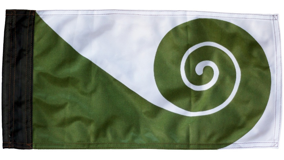 Hundertwasser koru flag
