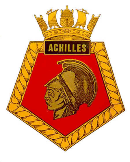 HMS <em>Achilles</em> badge