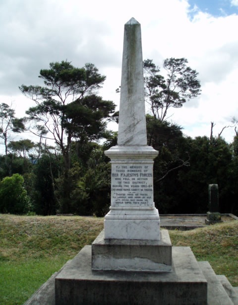 Alexandra Redoubt NZ Wars memorial