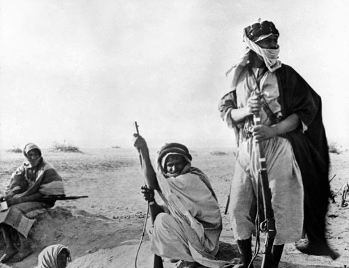 Arab warriors in desert