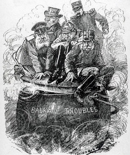 Balkan troubles cartoon | NZHistory, New Zealand history online