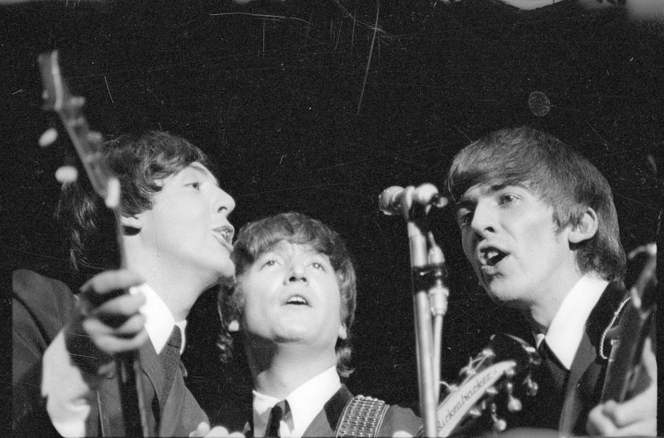 The Beatles on stage, 1964
