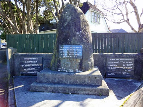 Boulcott's Farm NZ Wars memorial