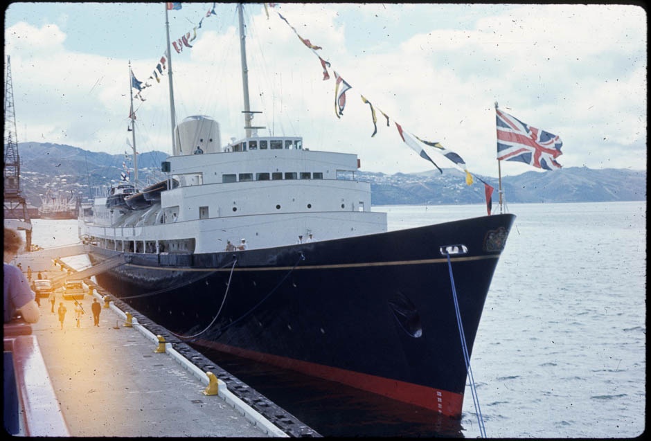 HMY <em>Britannia</em> at  Wellington