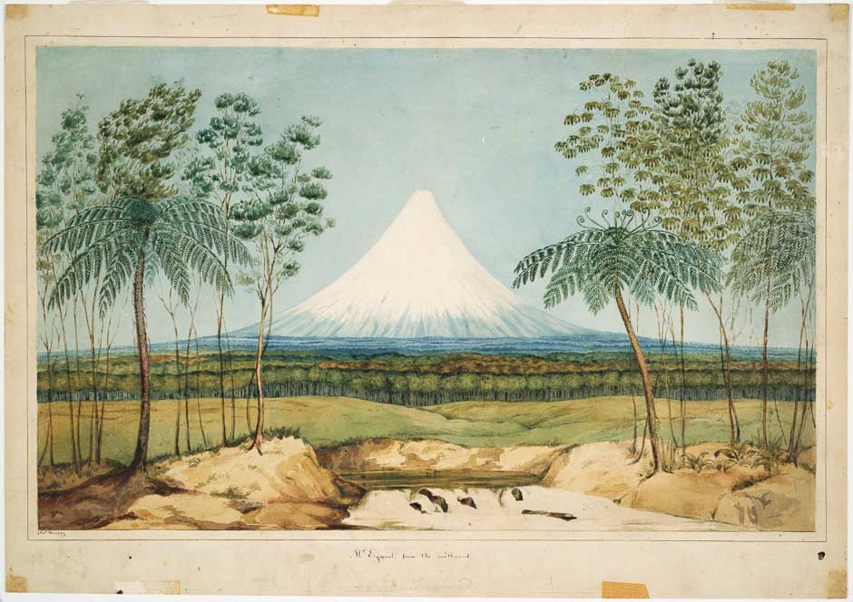 Mt Egmont from the southward by Charles Heaphy