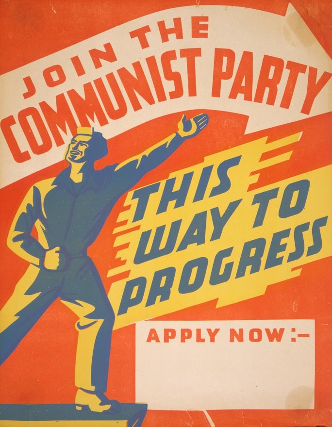 Communist Party poster, 1940s