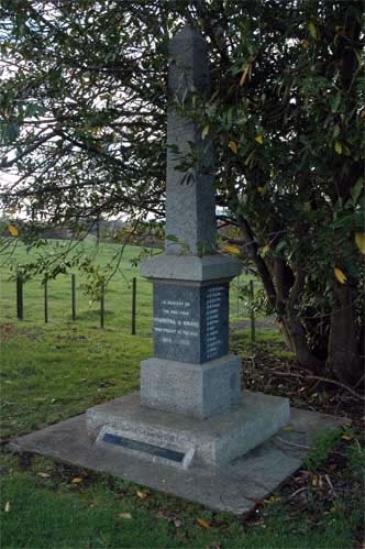 Ōmāhu war memorial, Coromandel