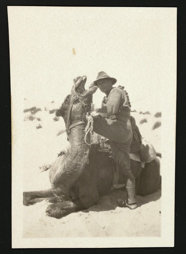 Trooper Harry Corbett and camel
