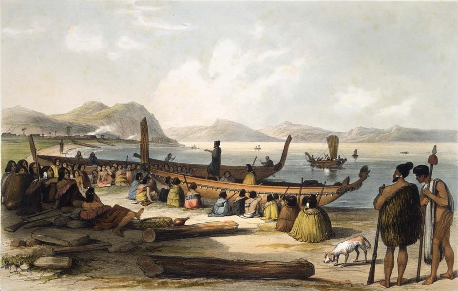 A Ngāpuhi raiding party prepares