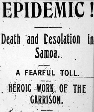 Reporting Samoa's influenza pandemic