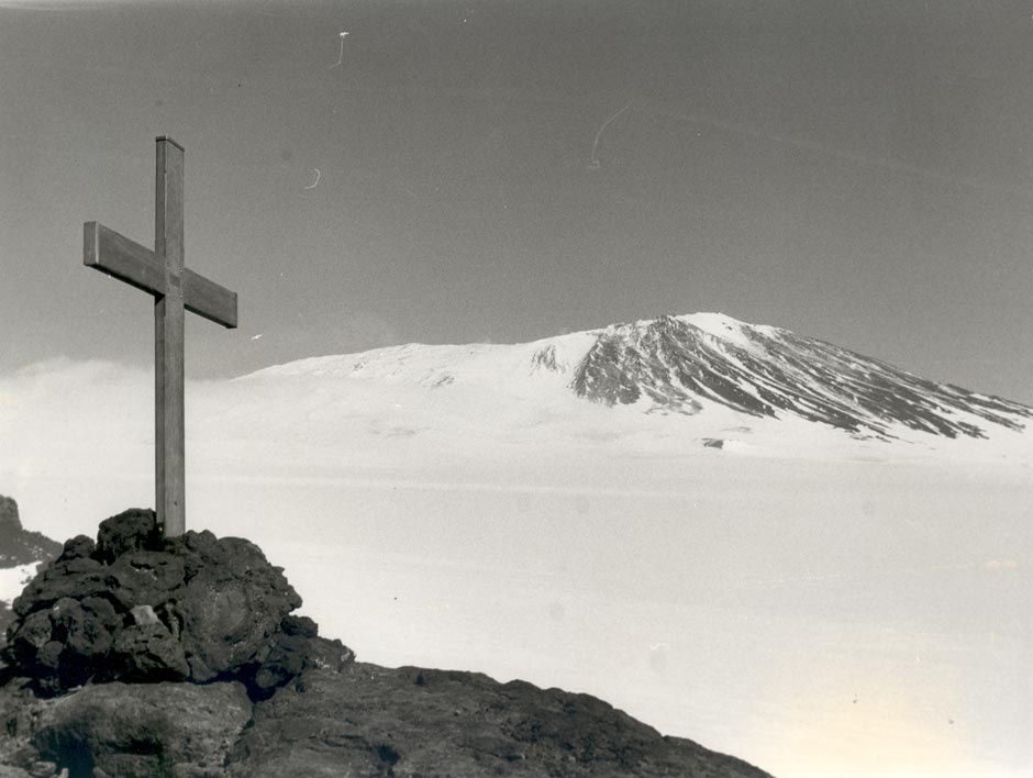 Cross on Mt Erebus