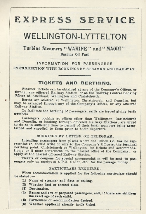 Guide to the Lyttelton-Wellington ferry