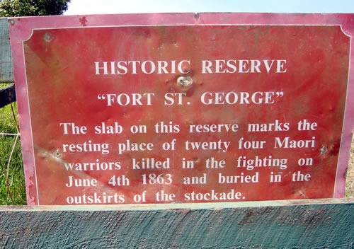 Fort St George sign