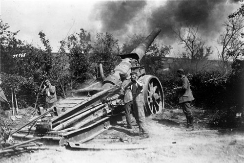 German heavy artillery | NZHistory, New Zealand history online